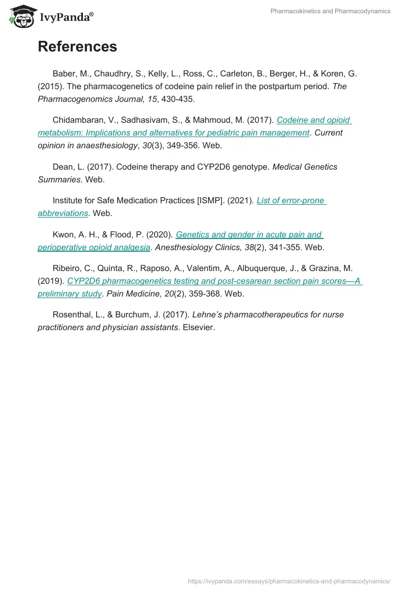 Pharmacokinetics and Pharmacodynamics. Page 3
