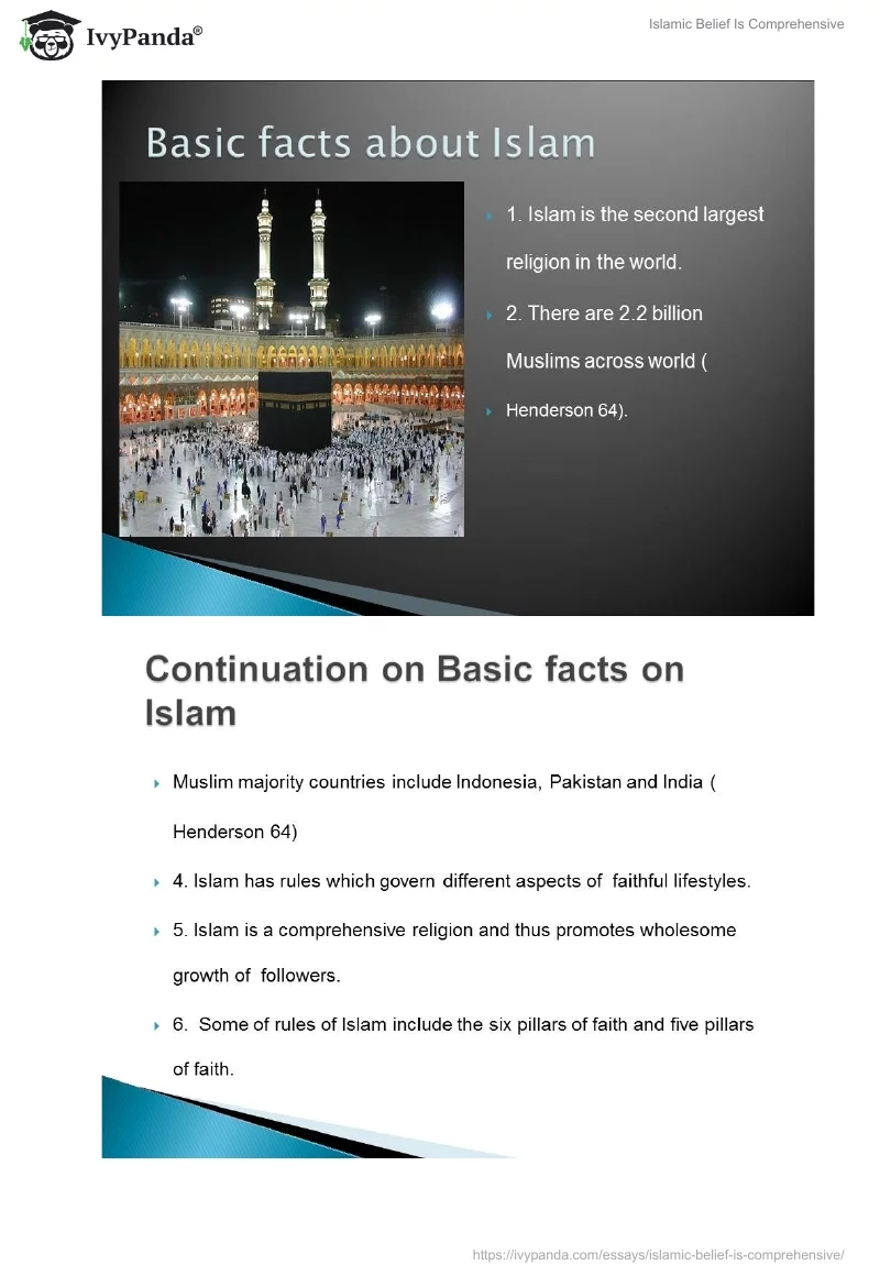 Islamic Belief Is Comprehensive. Page 2