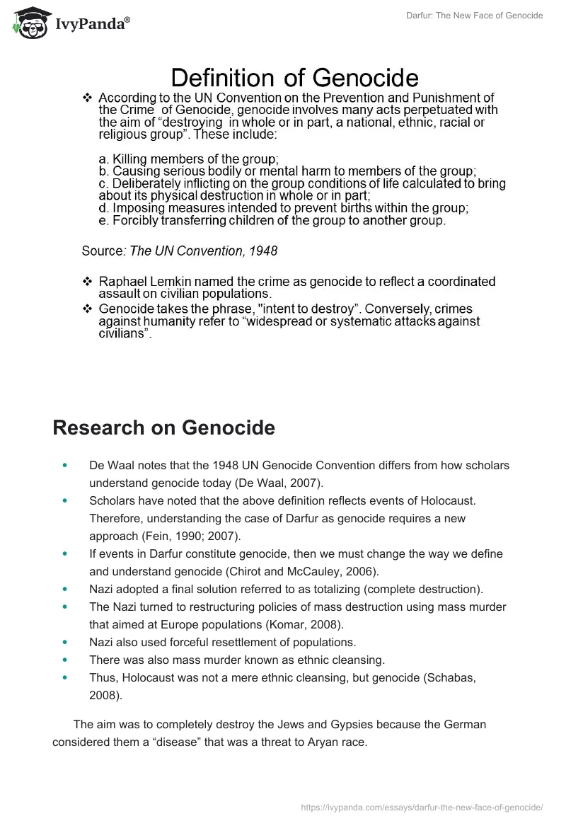 Darfur: The New Face of Genocide. Page 2