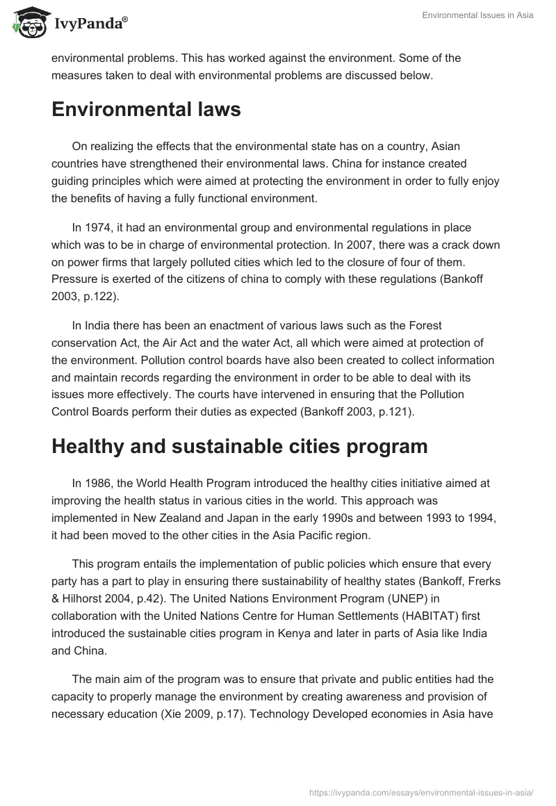 Environmental Issues in Asia. Page 4