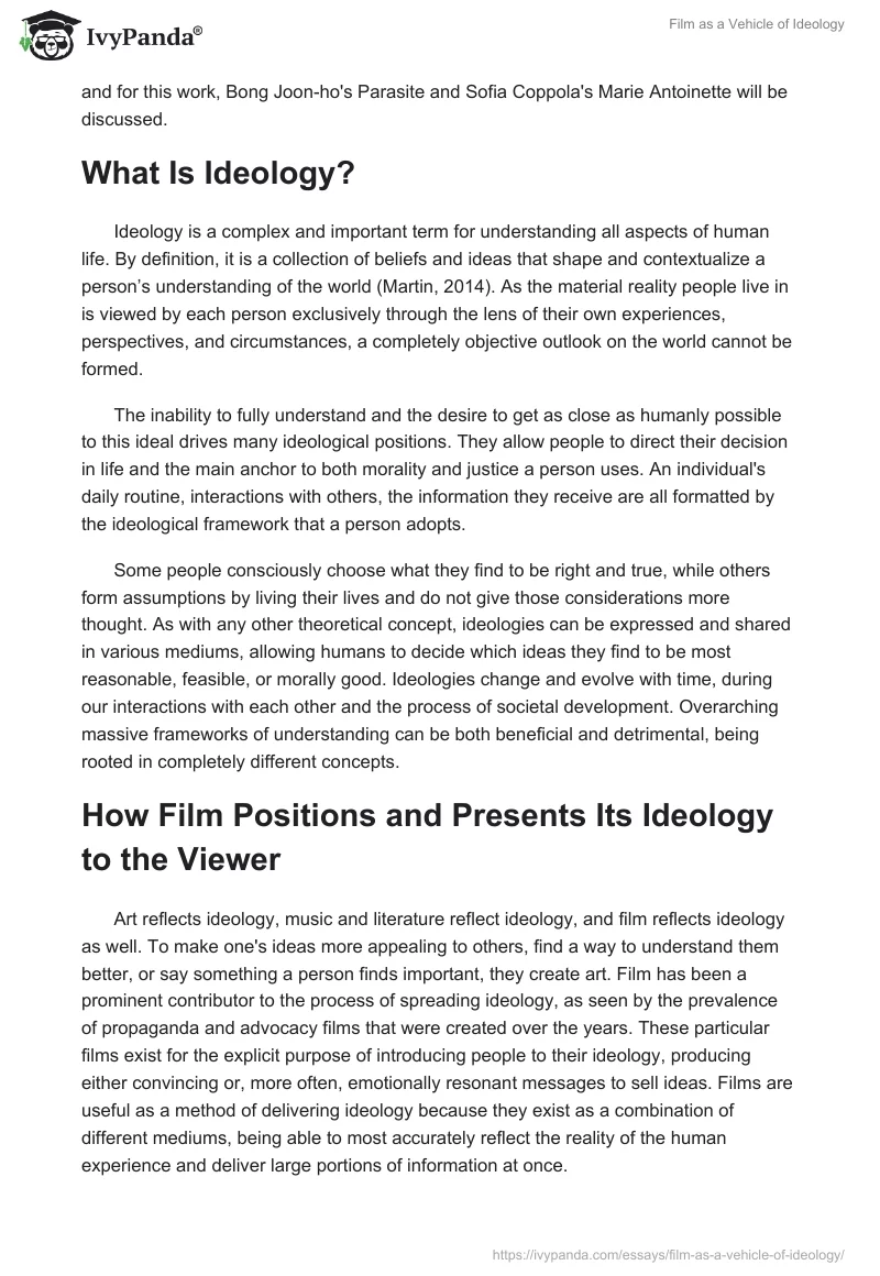 Film as a Vehicle of Ideology. Page 2