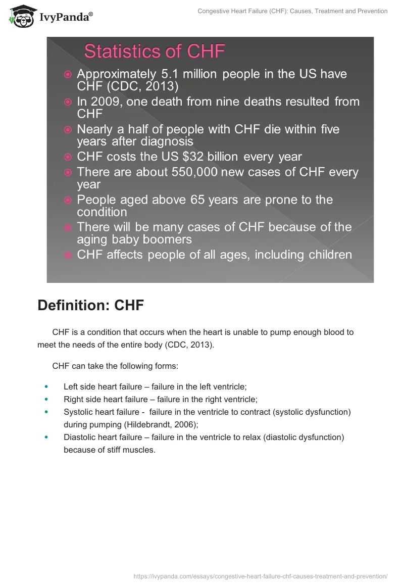 Congestive Heart Failure (CHF): Causes, Treatment and Prevention. Page 2