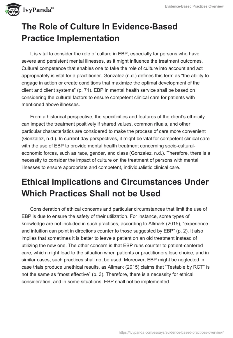 Evidence-Based Practices Overview. Page 2