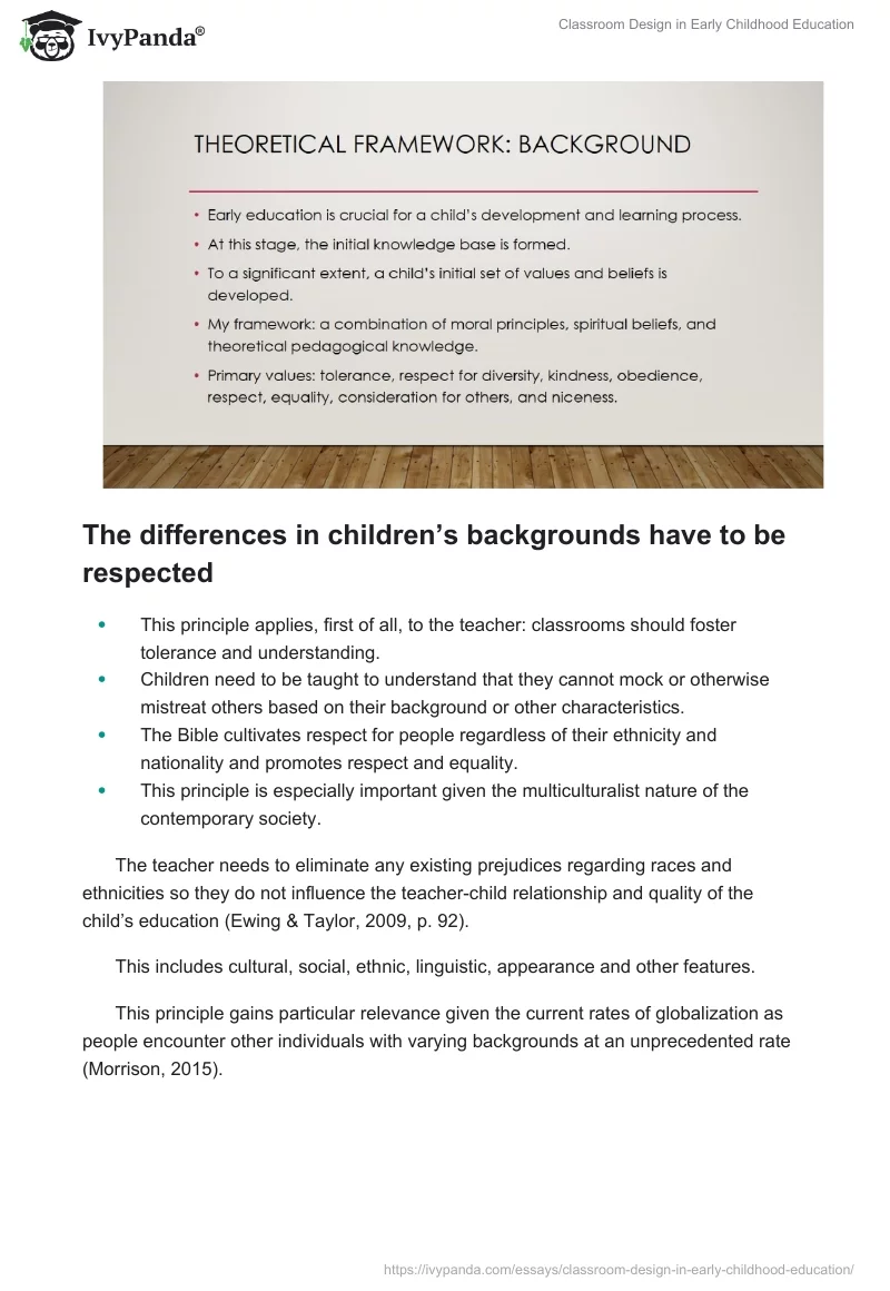 Classroom Design in Early Childhood Education. Page 2
