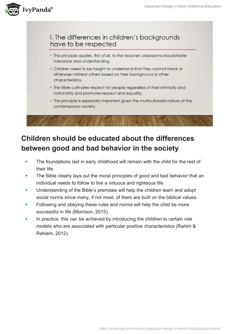 Classroom Design in Early Childhood Education. Page 3