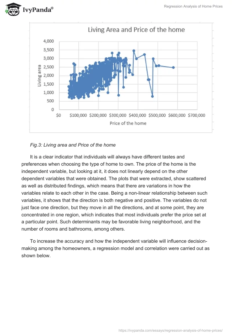 Regression Analysis of Home Prices. Page 4