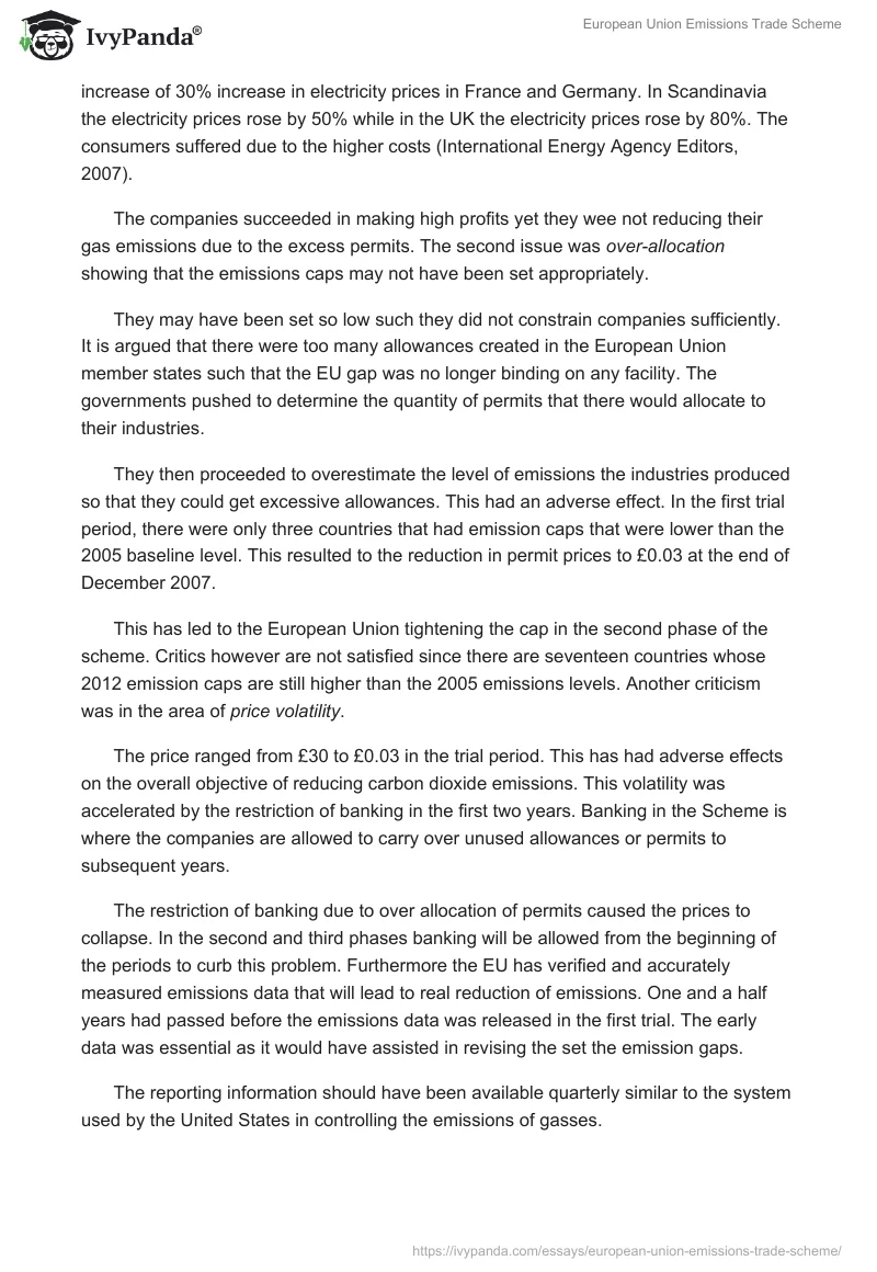 European Union Emissions Trade Scheme. Page 3