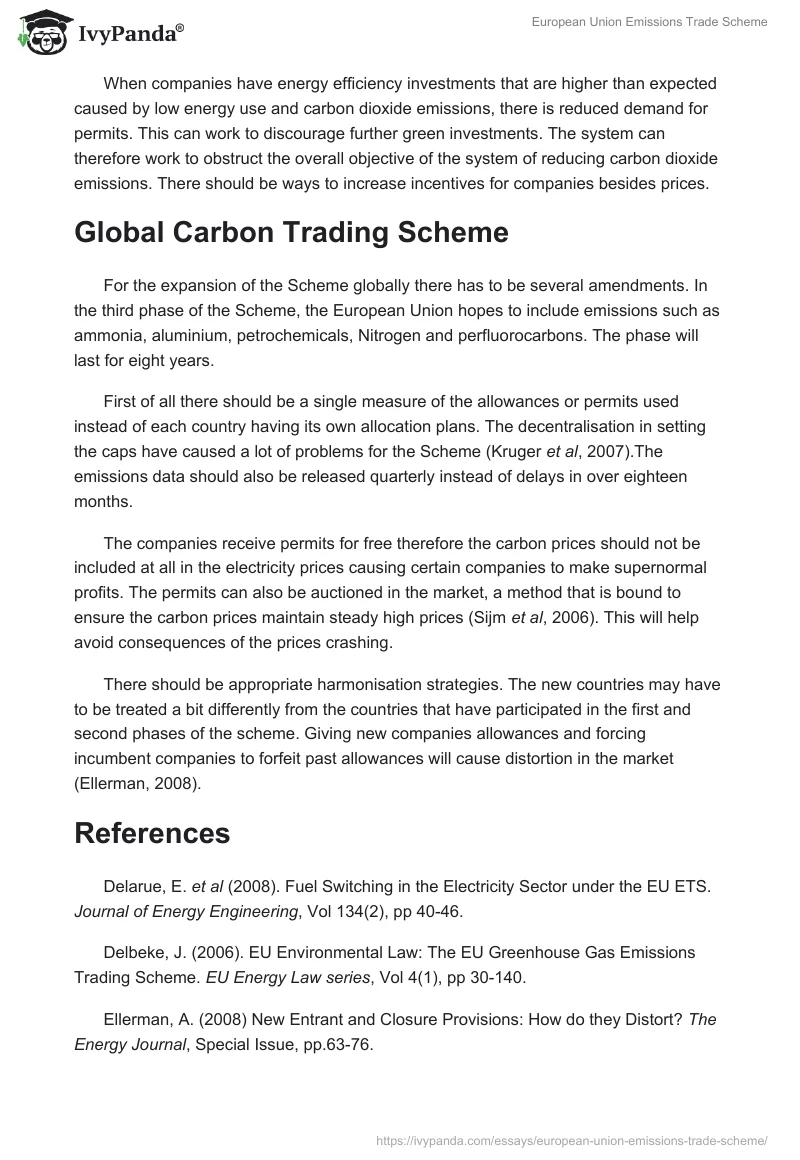 European Union Emissions Trade Scheme. Page 4