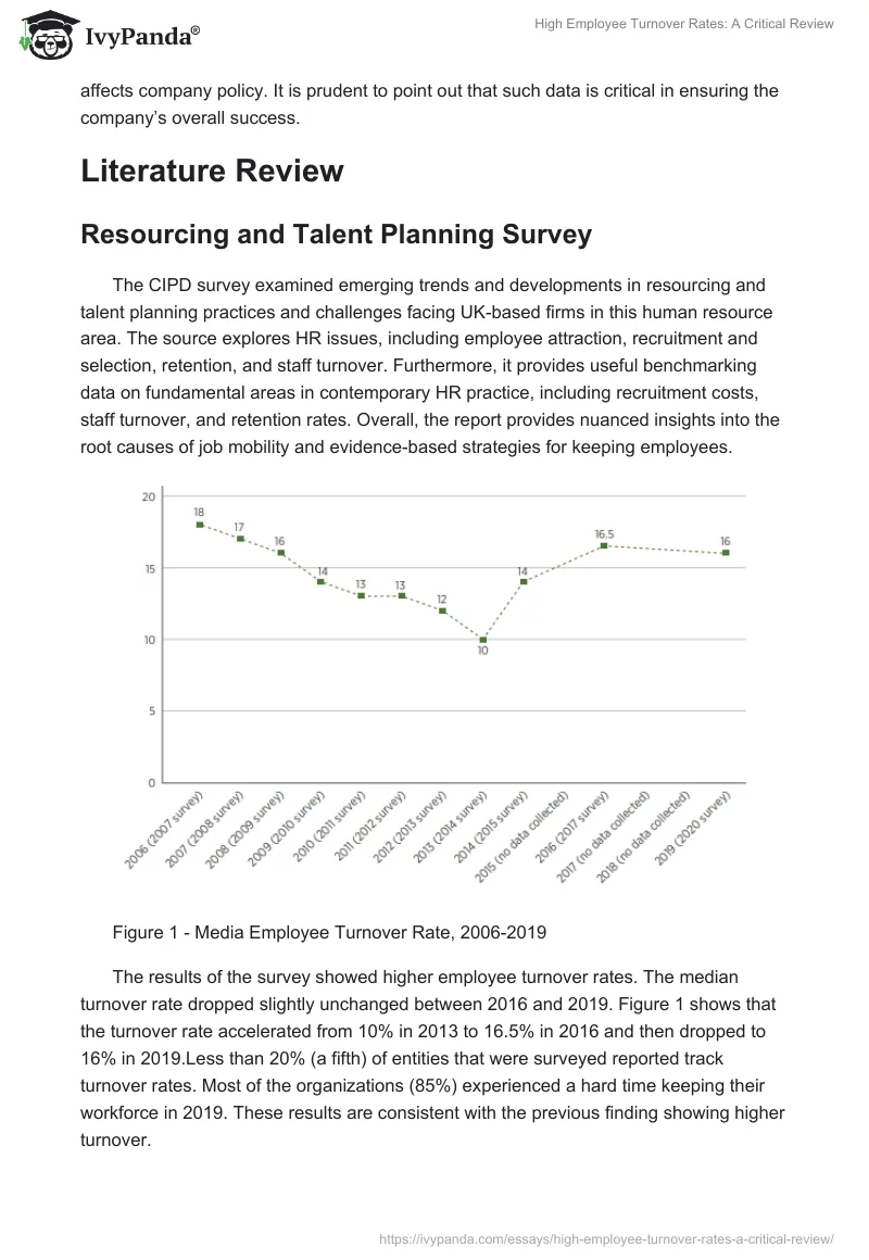 High Employee Turnover Rates: A Critical Review. Page 3