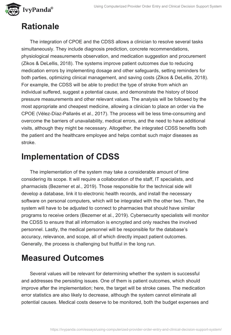 Using Computerized Provider Order Entry and Clinical Decision Support System. Page 3