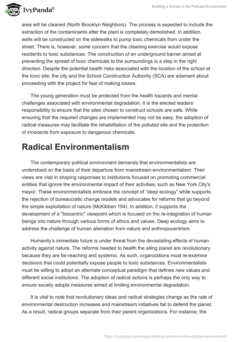 Building a School in the Polluted Environment. Page 2