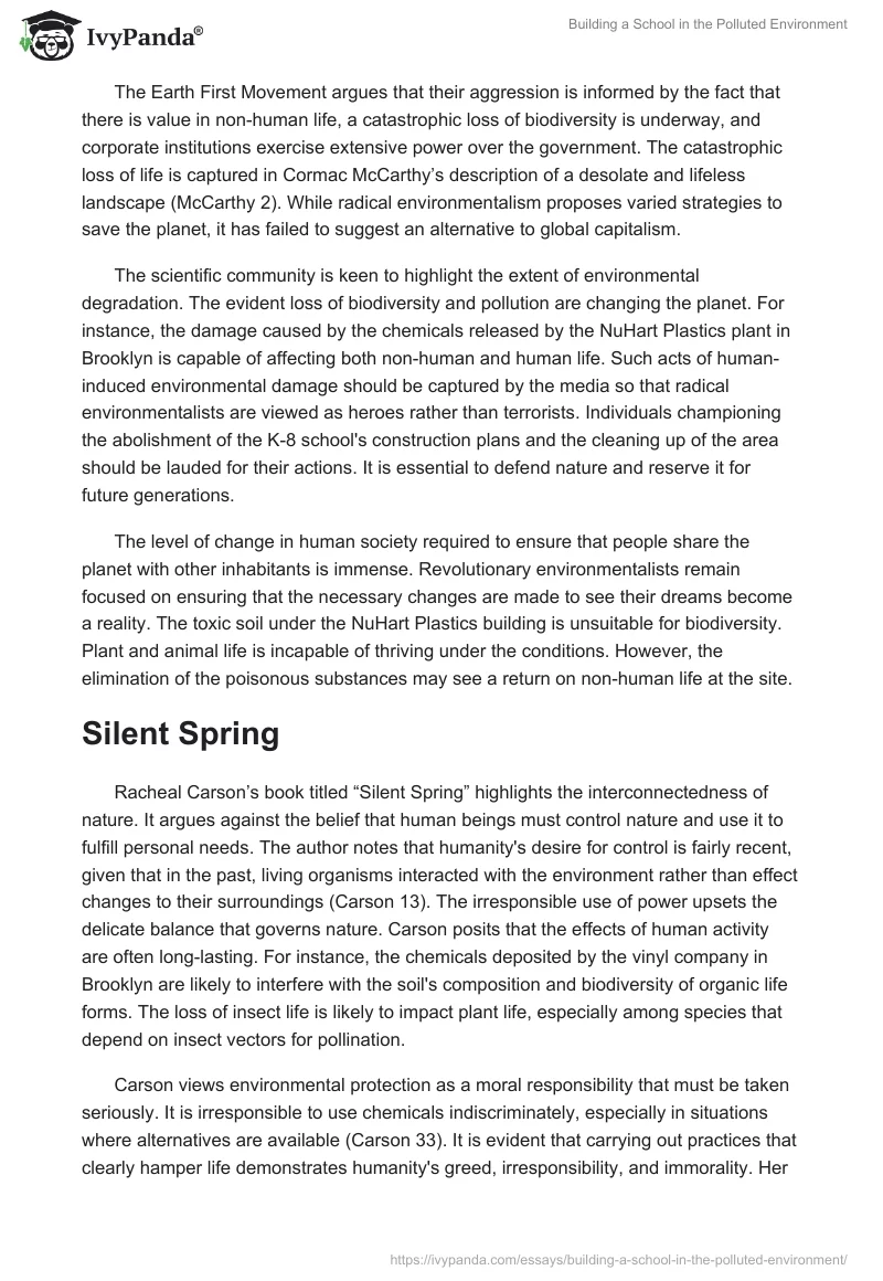 Building a School in the Polluted Environment. Page 4