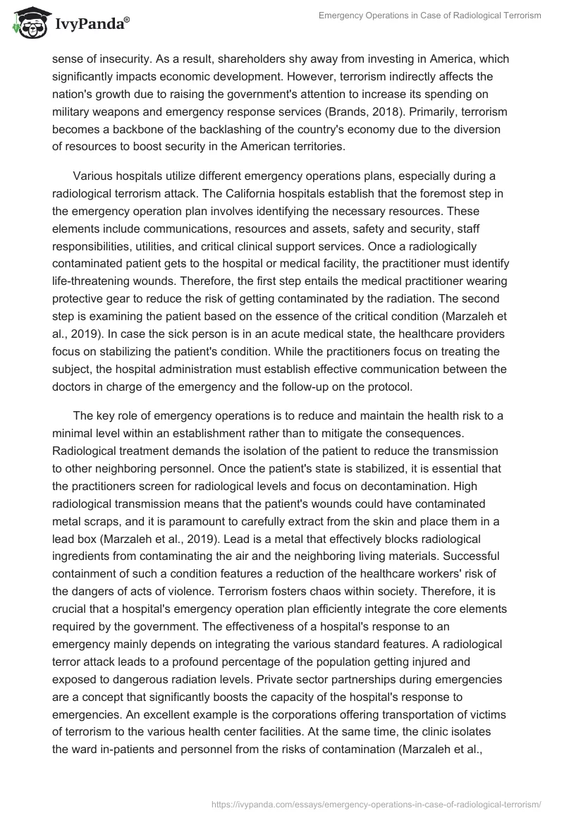 Emergency Operations in Case of Radiological Terrorism. Page 2