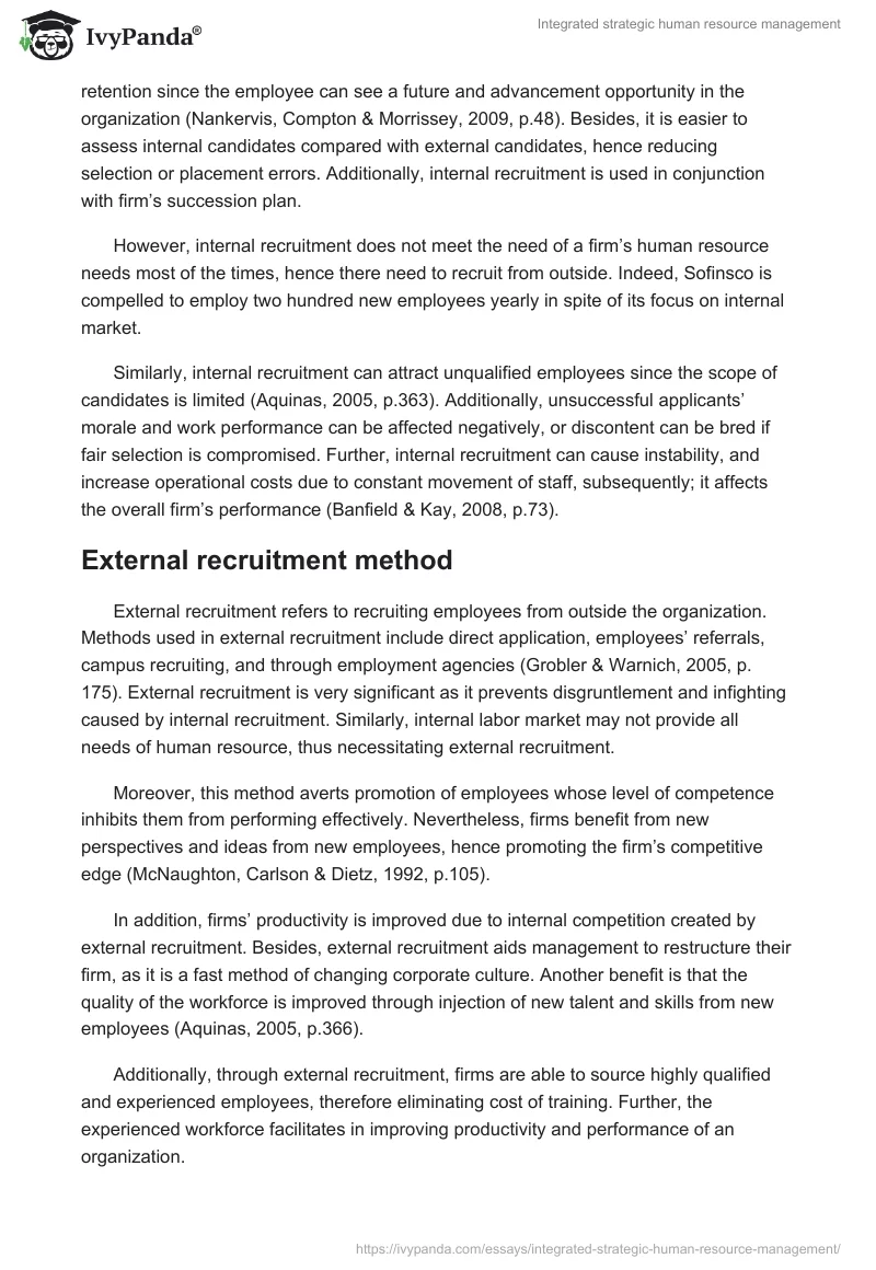 Integrated strategic human resource management. Page 3