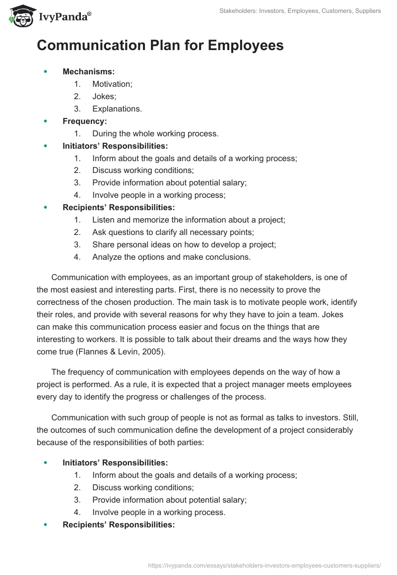 Stakeholders: Investors, Employees, Customers, Suppliers. Page 4