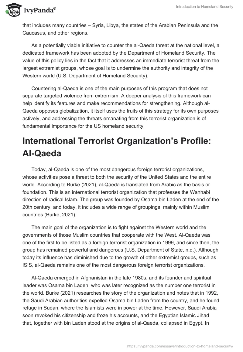 Introduction to Homeland Security. Page 2