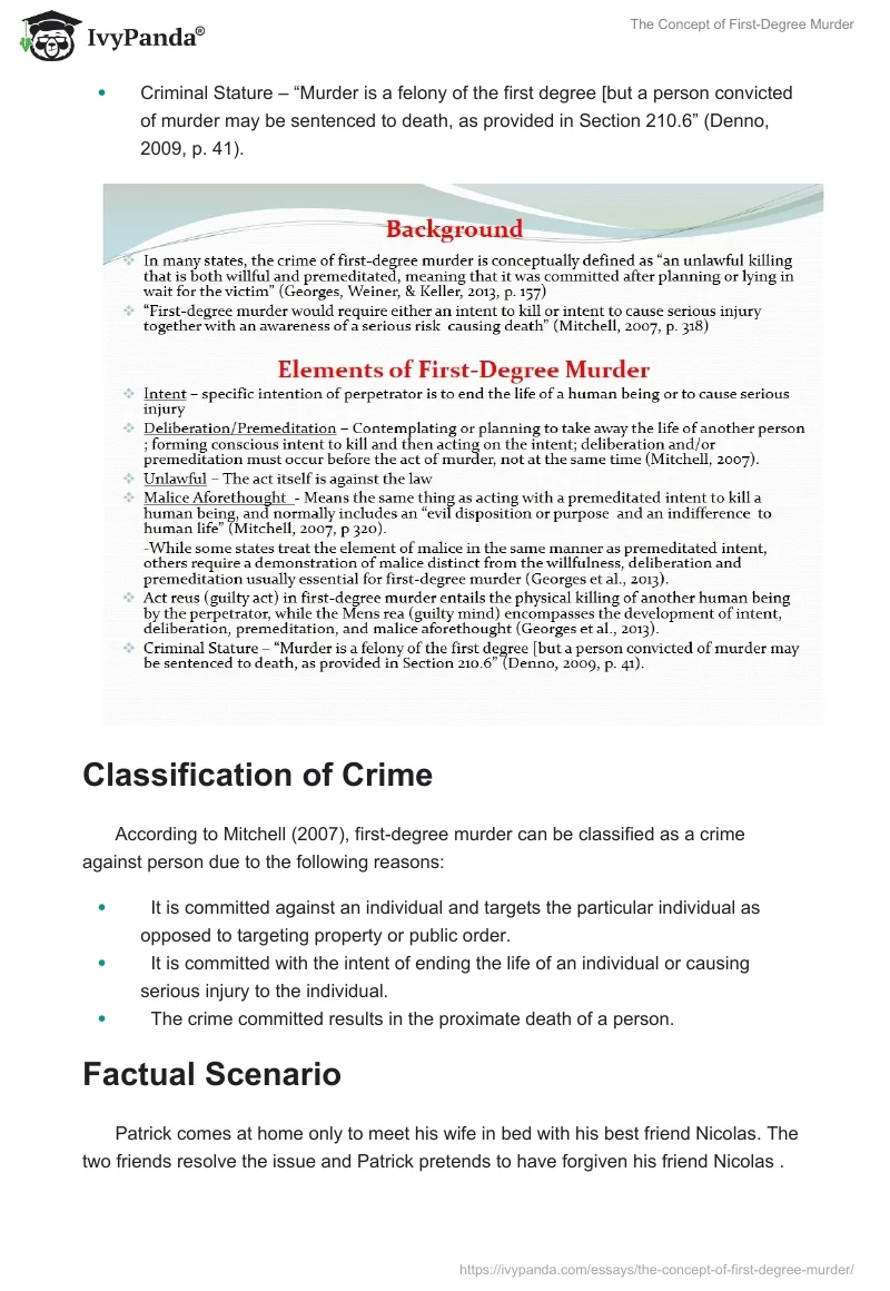 The Concept of First-Degree Murder. Page 2