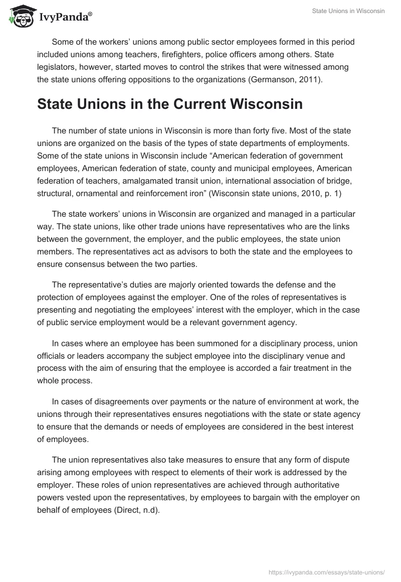 State Unions in Wisconsin. Page 3