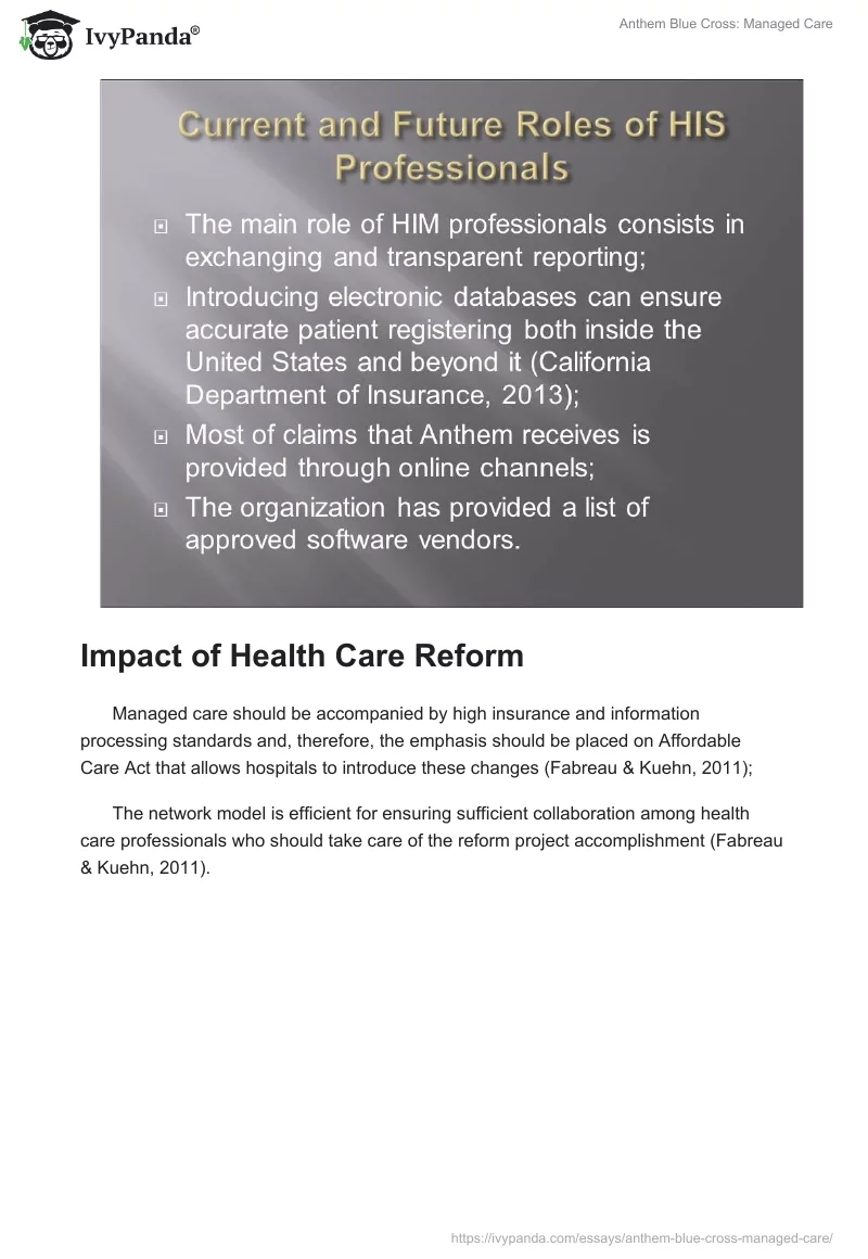 Anthem Blue Cross: Managed Care. Page 5