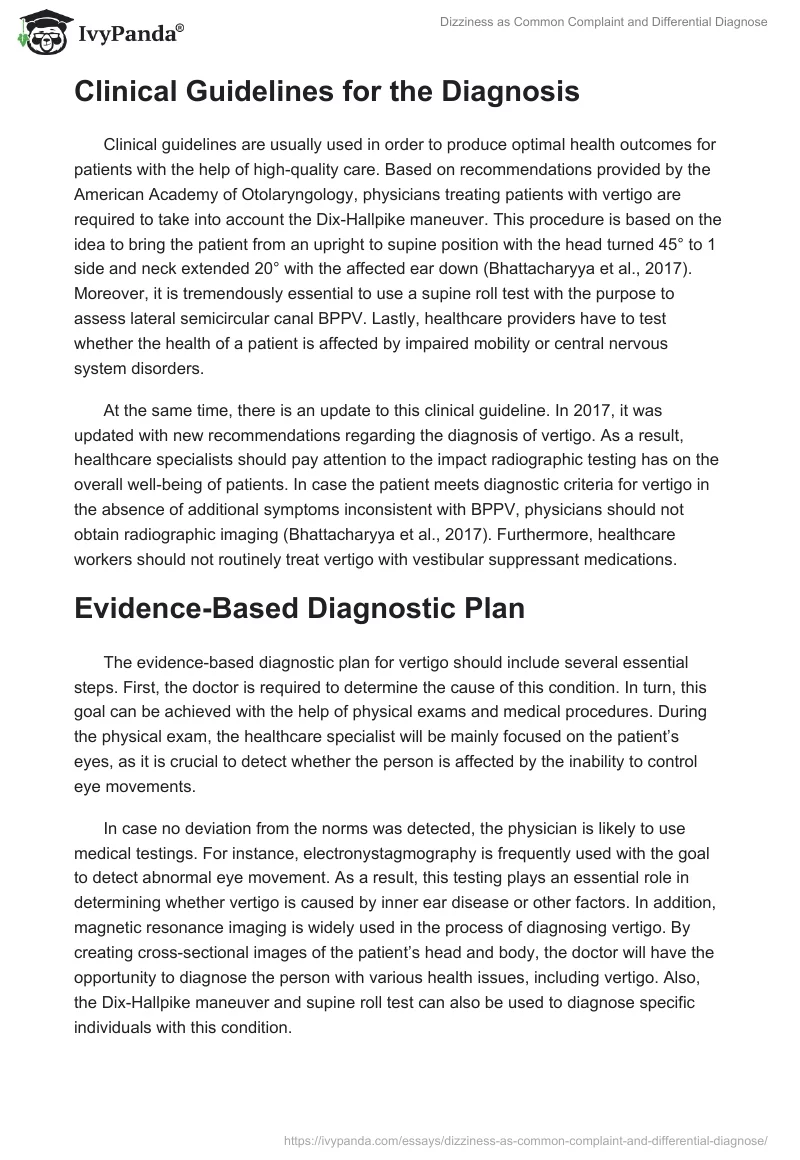 Dizziness as Common Complaint and Differential Diagnose. Page 3