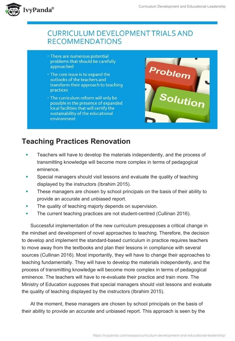 Curriculum Development and Educational Leadership. Page 3