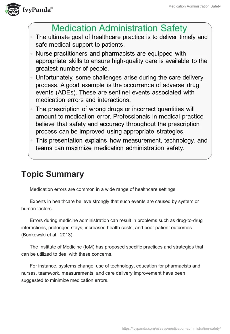 Medication Administration Safety. Page 2