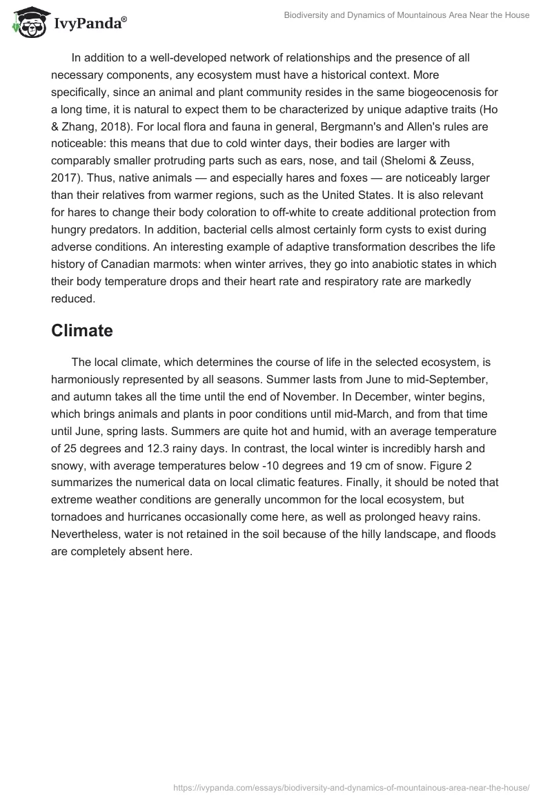 Biodiversity and Dynamics of Mountainous Area Near the House. Page 3