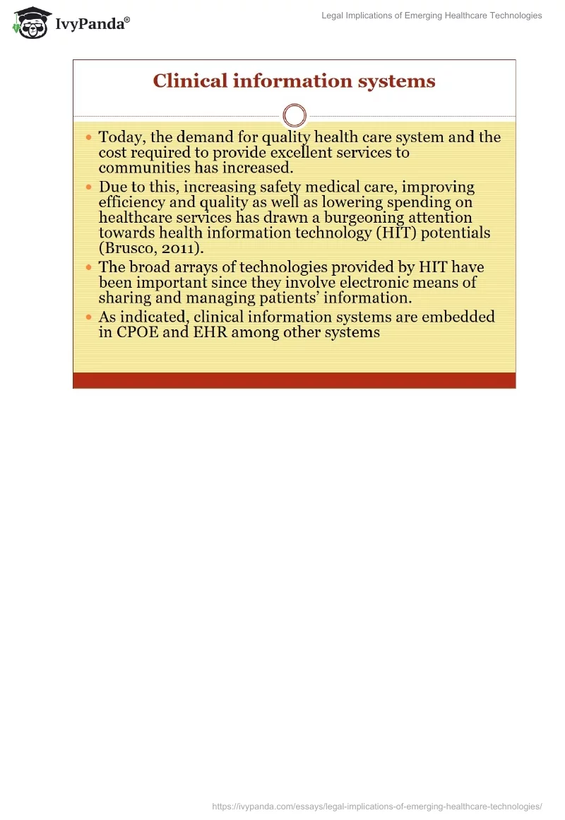 Legal Implications of Emerging Healthcare Technologies. Page 4