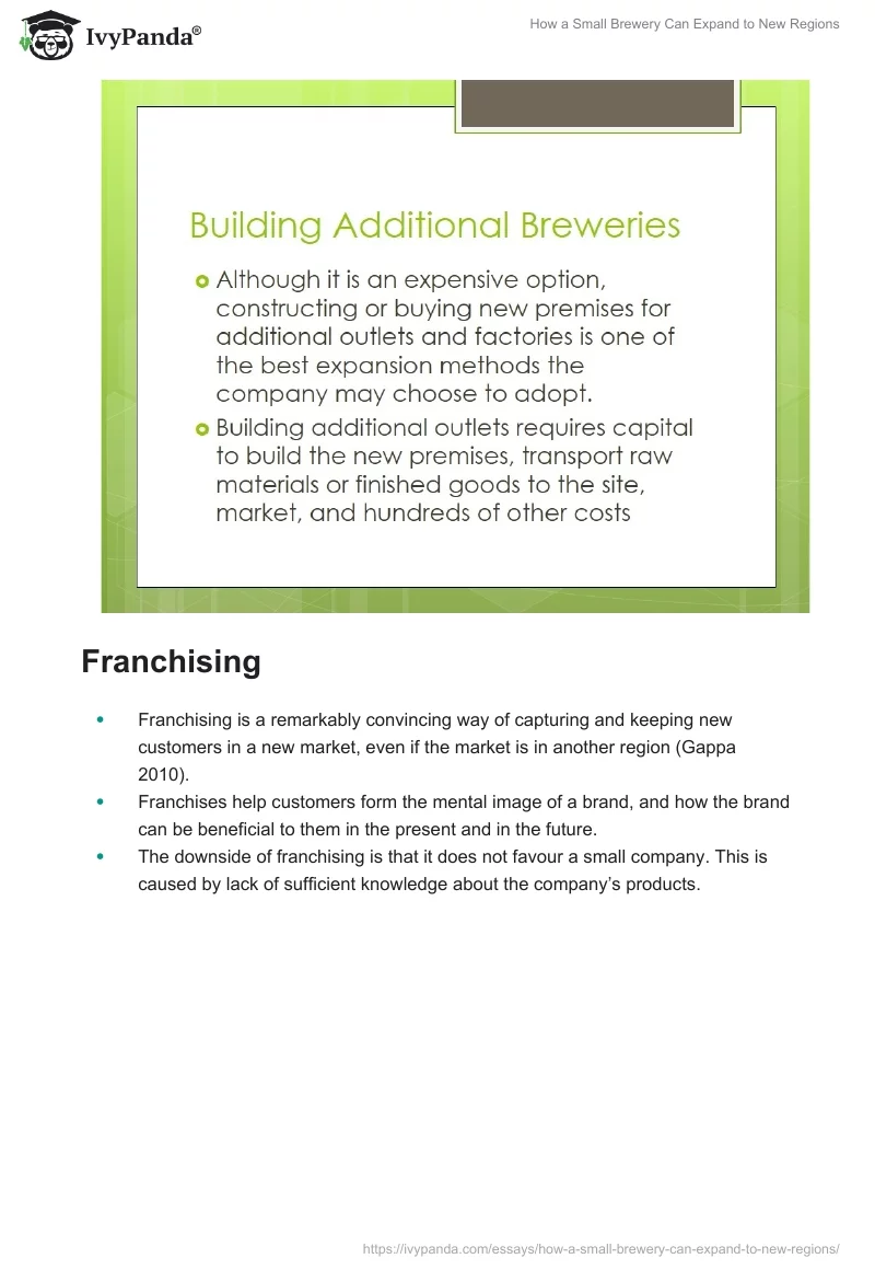 How a Small Brewery Can Expand to New Regions. Page 3