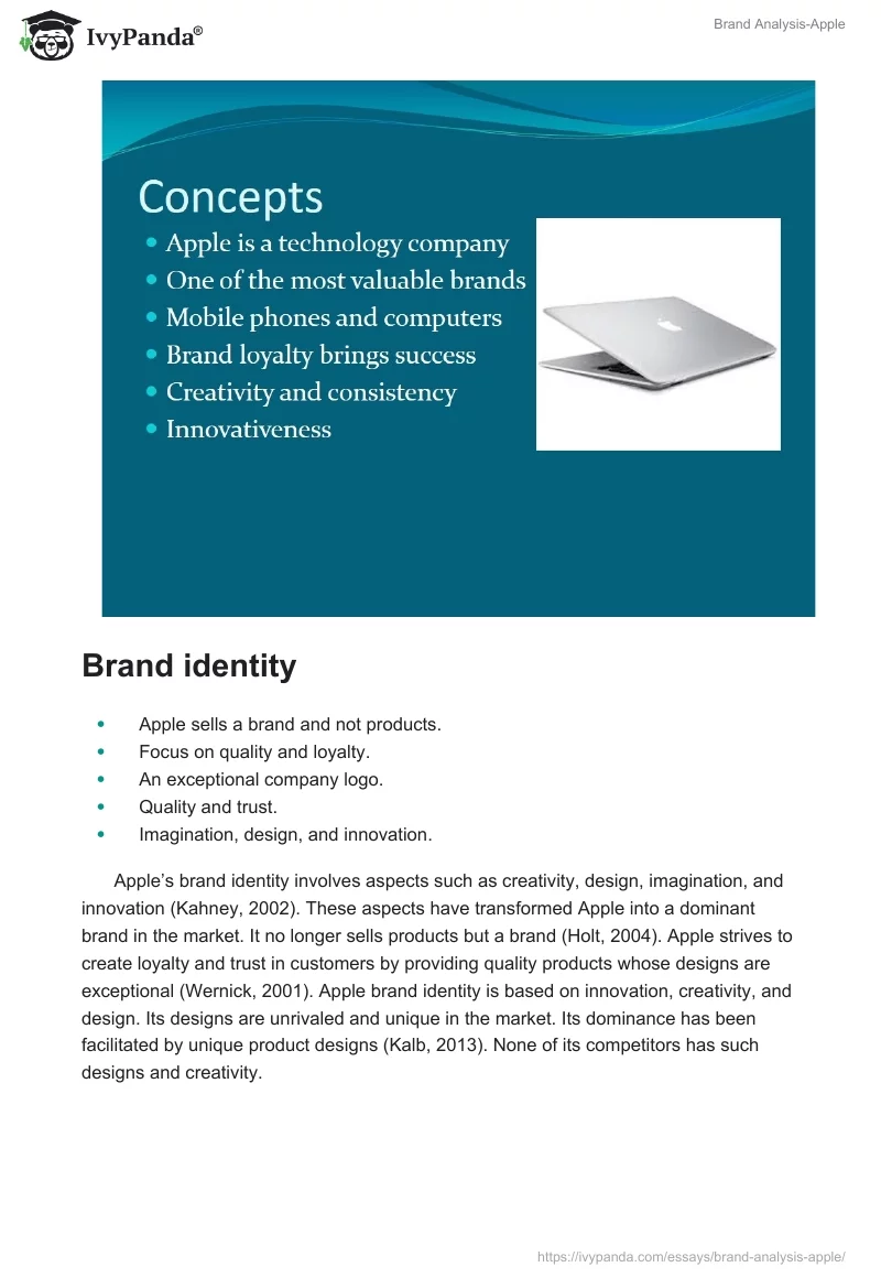 Brand Analysis-Apple. Page 3