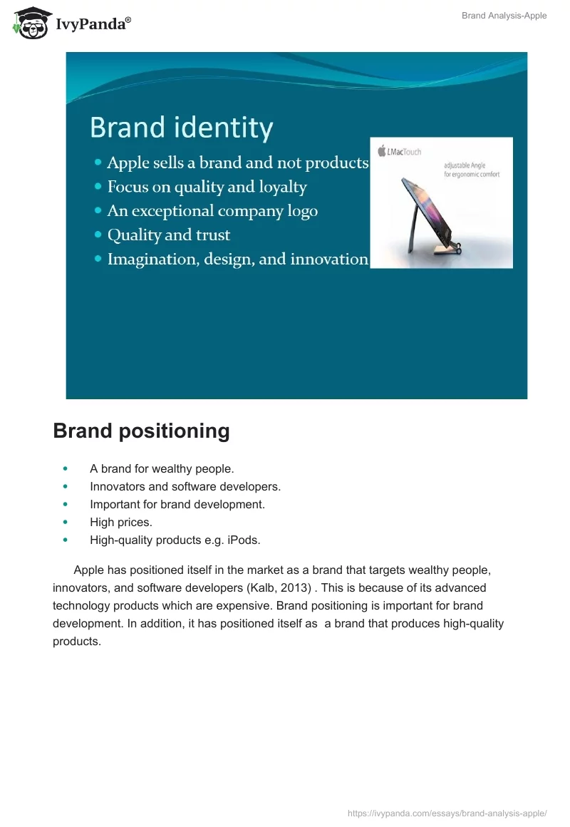 Brand Analysis-Apple. Page 4