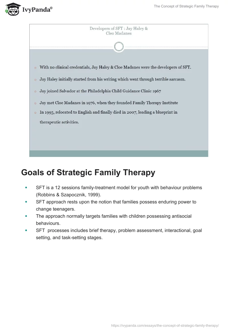 The Concept of Strategic Family Therapy. Page 3