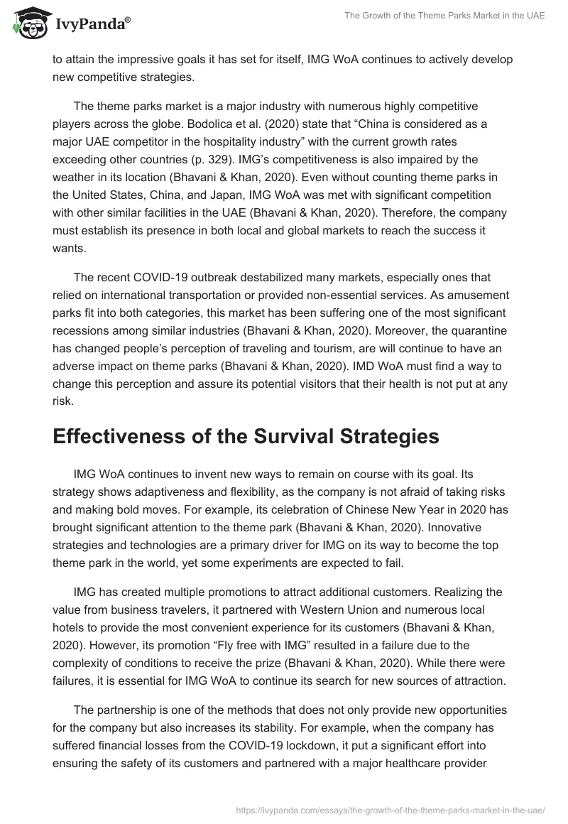 The Growth of the Theme Parks Market in the UAE. Page 2