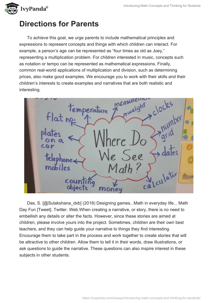 Introducing Math Concepts and Thinking for Students. Page 3