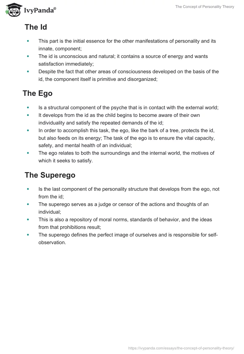 The Concept of Personality Theory. Page 5