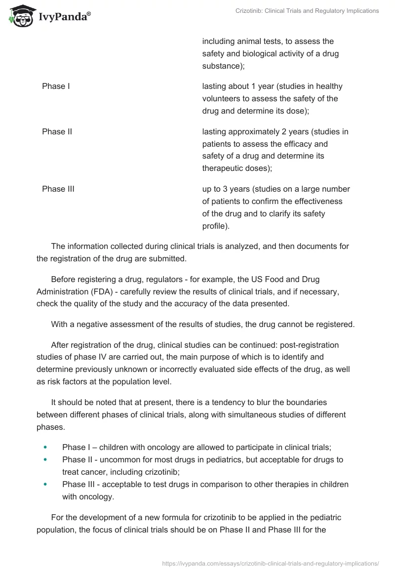 Crizotinib: Clinical Trials and Regulatory Implications. Page 2