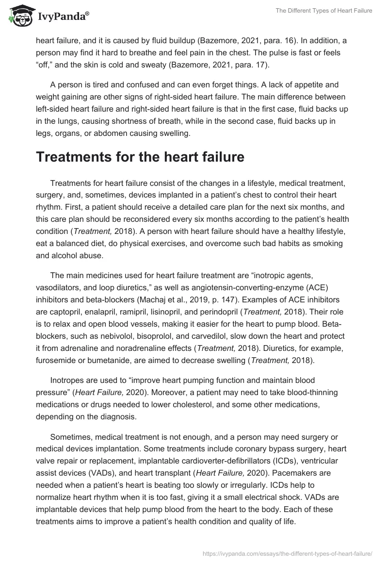 The Different Types of Heart Failure. Page 2