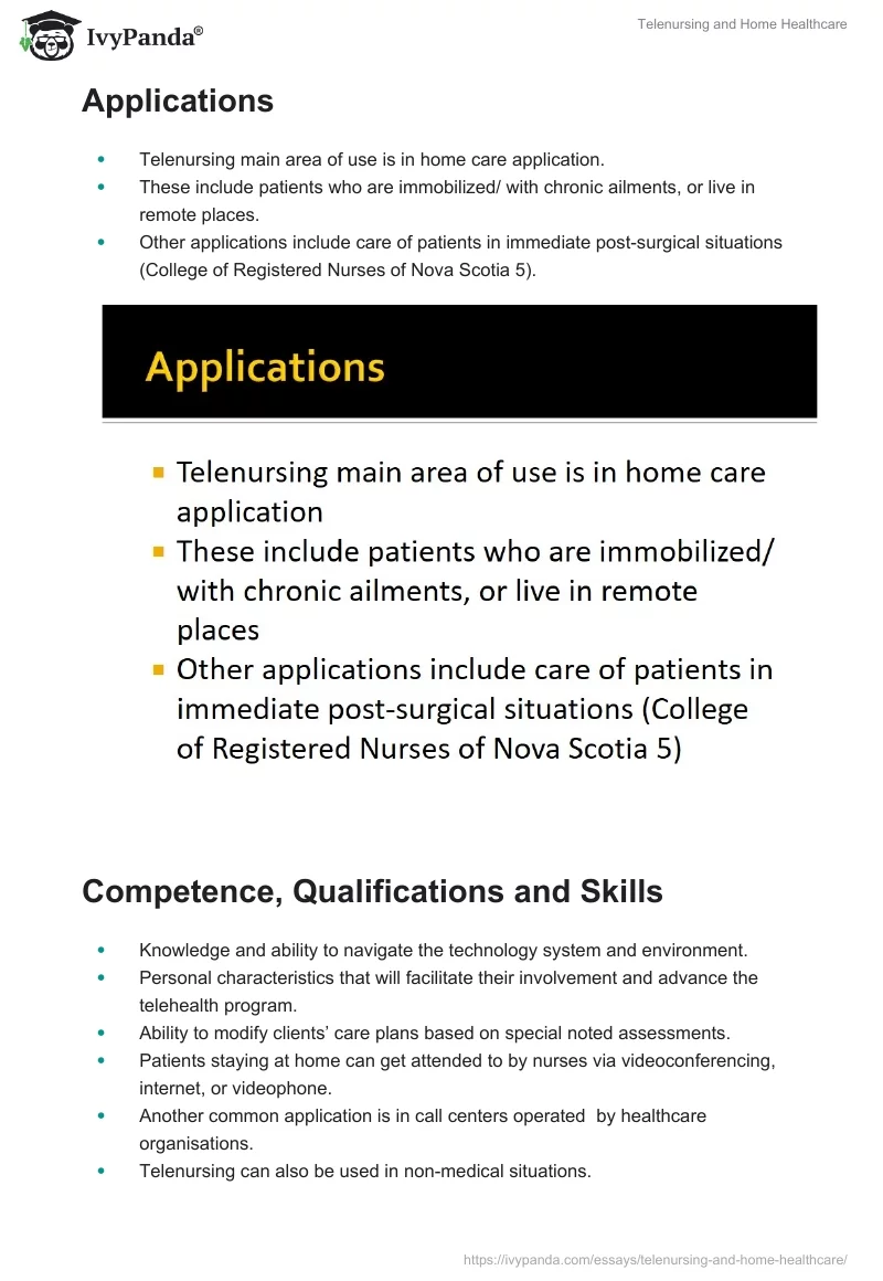 Telenursing and Home Healthcare. Page 3