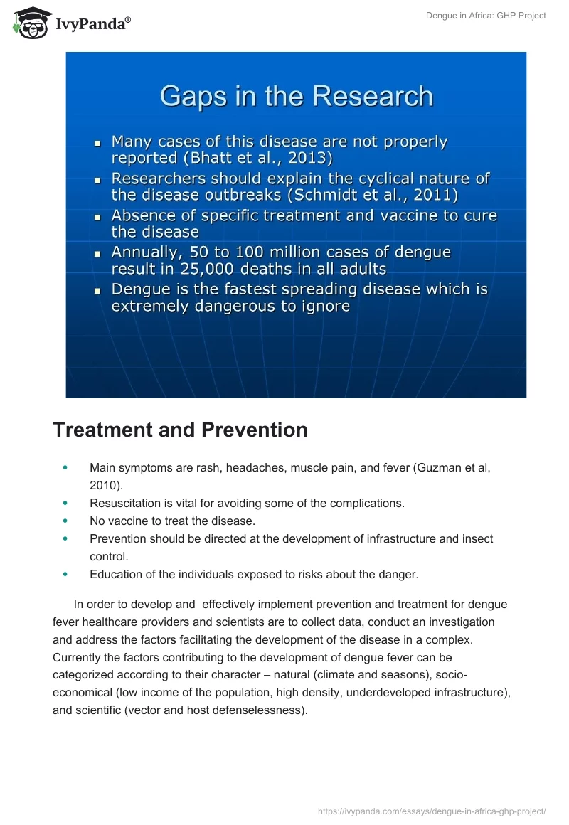 Dengue in Africa: GHP Project. Page 4