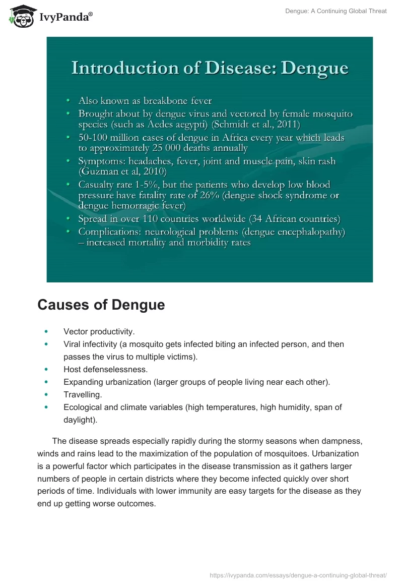 Dengue: A Continuing Global Threat. Page 2