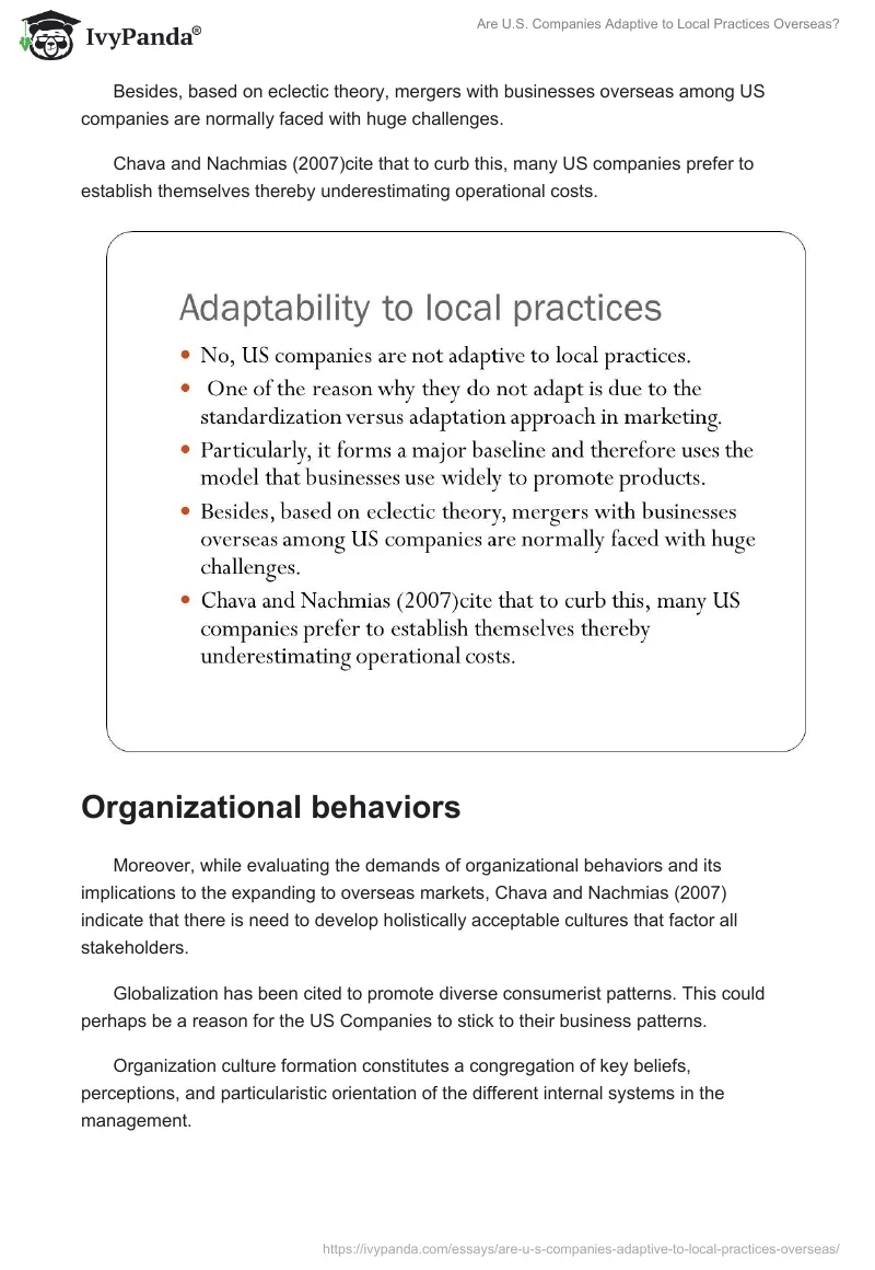 Are U.S. Companies Adaptive to Local Practices Overseas?. Page 4