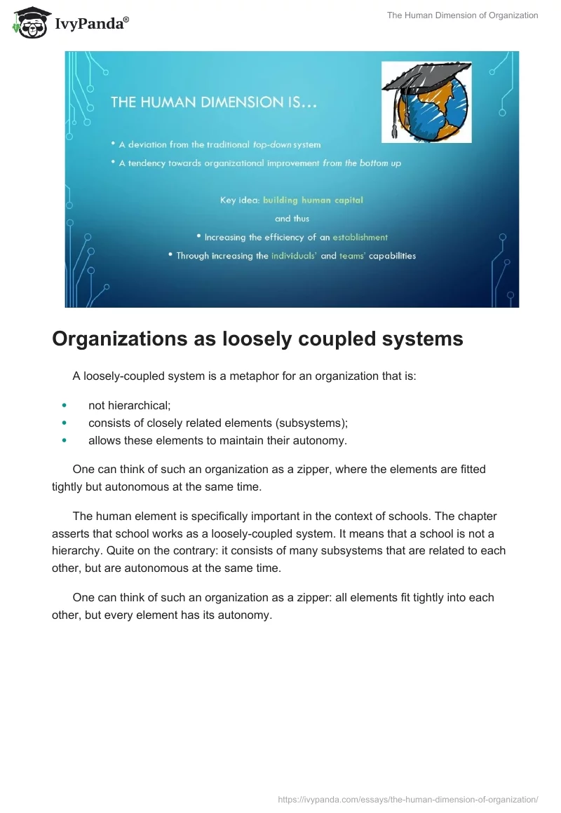 The Human Dimension of Organization. Page 2
