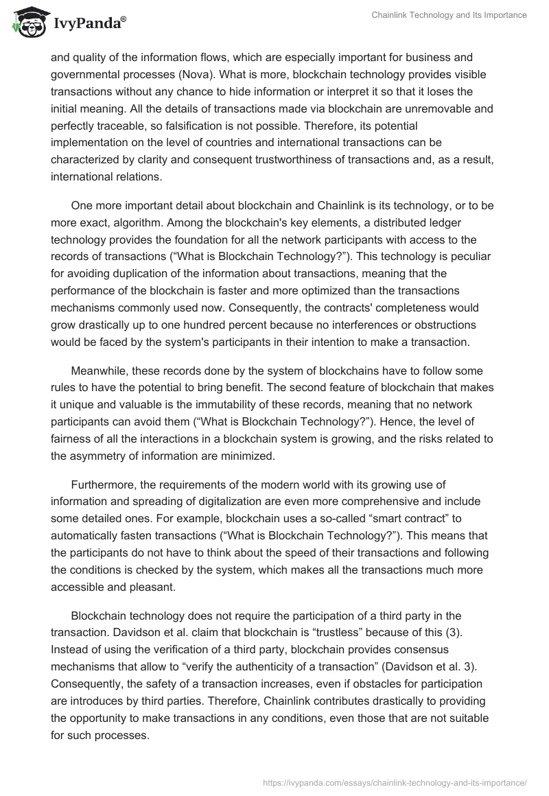 Chainlink Technology and Its Importance. Page 2