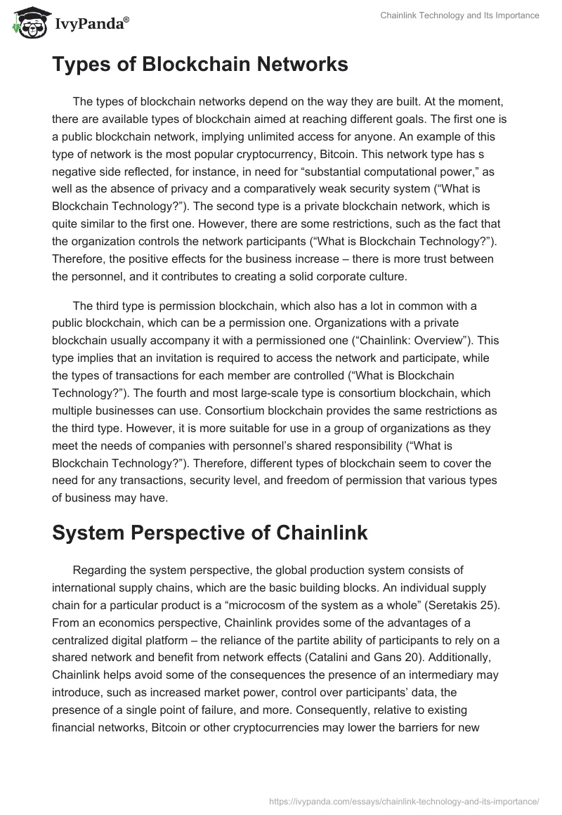 Chainlink Technology and Its Importance. Page 3
