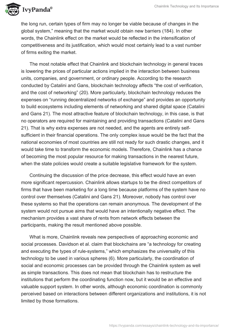 Chainlink Technology and Its Importance. Page 5