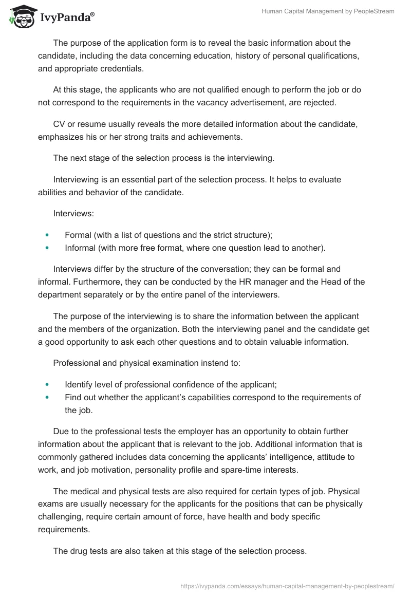 Human Capital Management by PeopleStream. Page 5