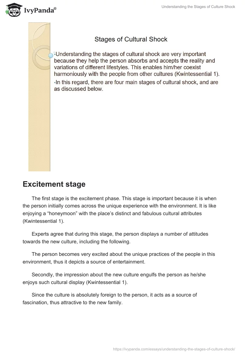 Understanding the Stages of Culture Shock. Page 5