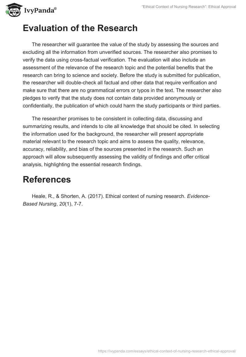 “Ethical Context of Nursing Research”: Ethical Approval. Page 2