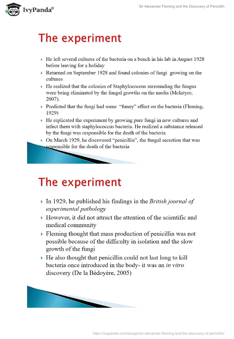 Sir Alexander Fleming and the Discovery of Penicillin. Page 5
