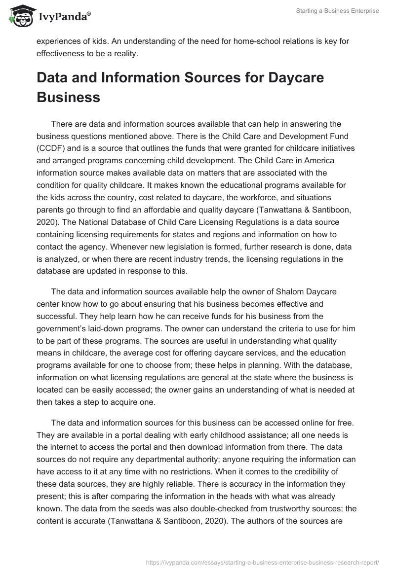 business enterprise research paper